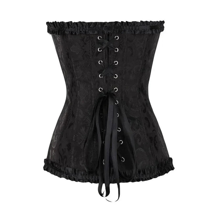 Hochwertiges Damen-Korsett aus Spitze, schwarz, für eine verführerische Silhouette & Partymode.