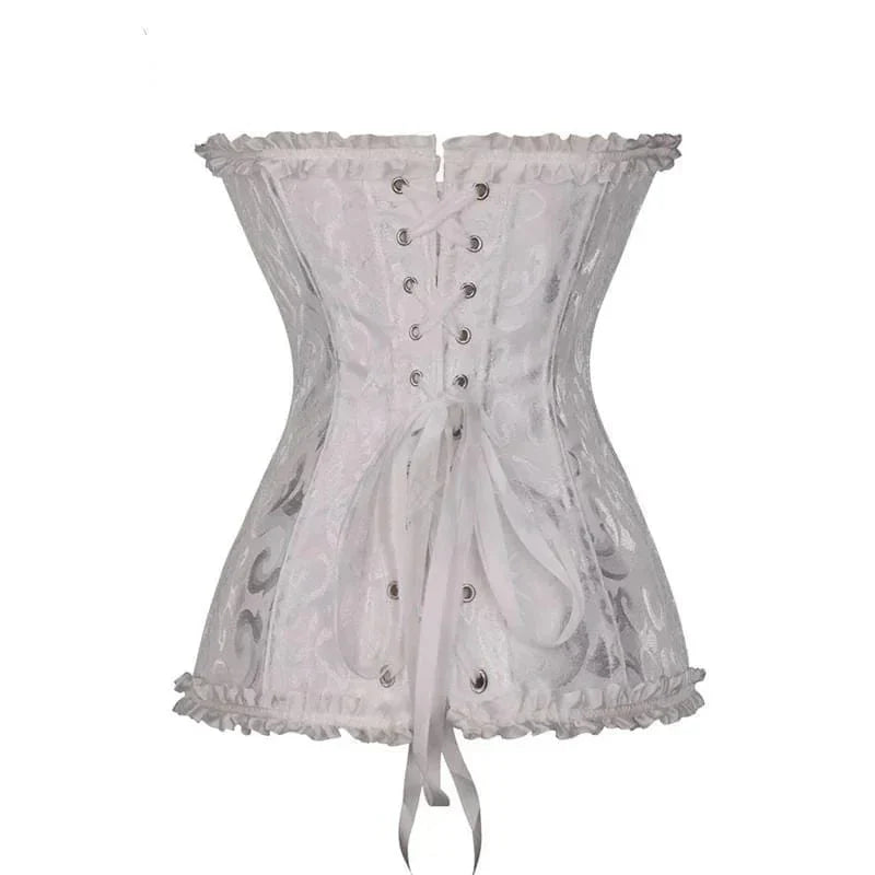 Elegantes Spitzenkorsett für Damen, figurbetont, ideal als Dessous oder für besondere Anlässe.