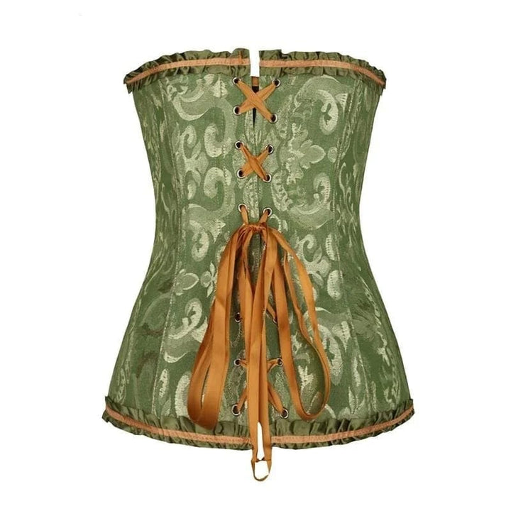 Schwarzes Schnürkorsett aus Spitze für Frauen, modelliert die Figur, für Abendmode & Verführung.