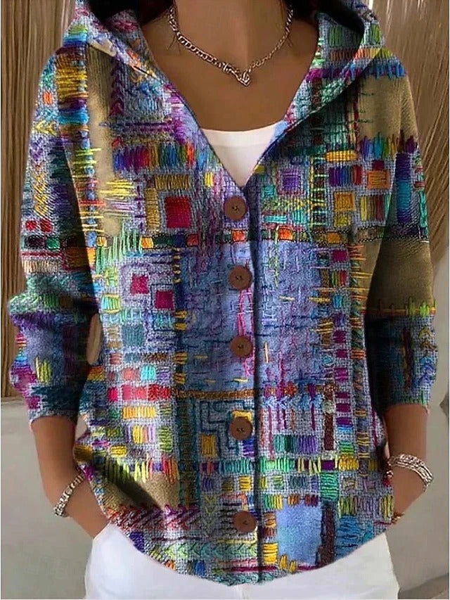 Lange Damen Strickjacke für stilvollen Komfort & vielseitigen Lagenlook. Perfekt für Herbst & Frühling.