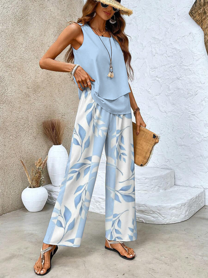 Elegantes Damen Tweed Set für den Sommer, stilvoller Zweiteiler. Komfortable Freizeitmode für Damen.