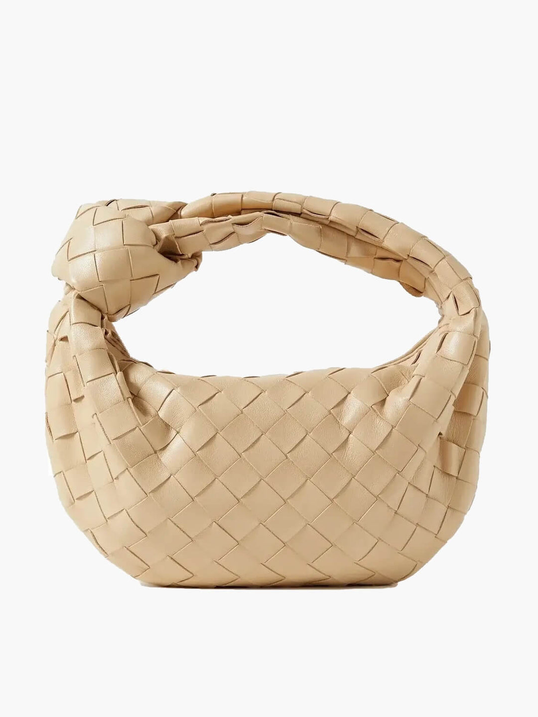 Diese Handtasche für Damen aus geflochtenem Kunstleder ist die perfekte Ergänzung für jedes Outfit.