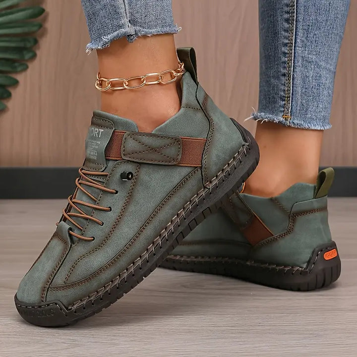 Atmungsaktiver Damen Walking Sneaker, orthopädische Schuhe mit Komfort für aktive Frauen.