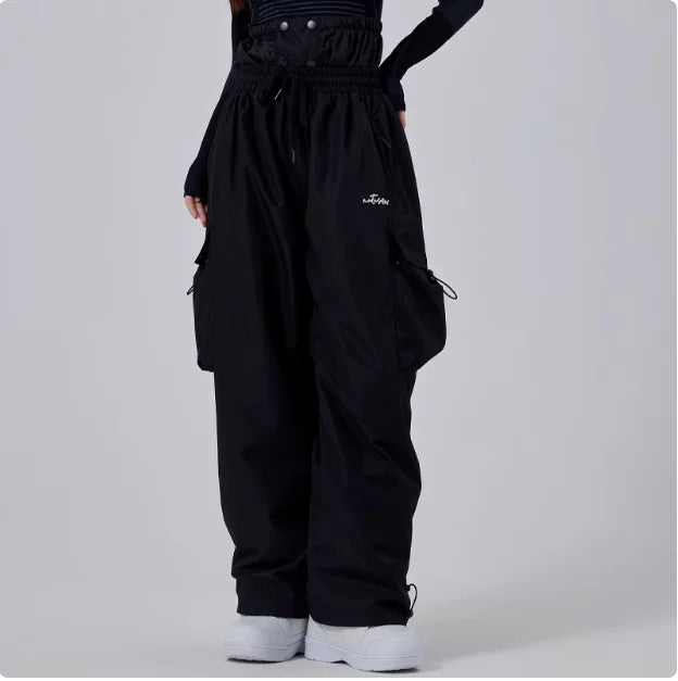Robuste Unisex Skihose Baggy für Herren, wasserdicht und winddicht für Wintersport, Snowboarden und Outdoor im Schnee.