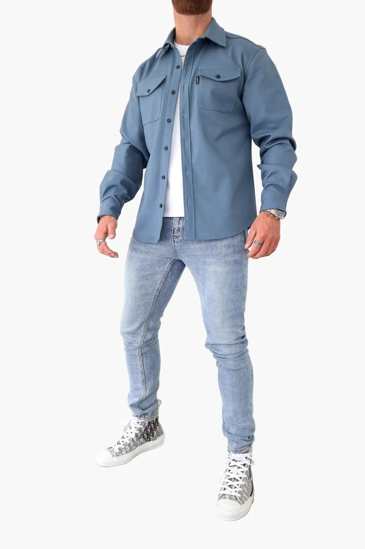Herren Freizeithemd, langarm, mit Brusttaschen. Stilvoll & lässig für Alltag & Smart Casual Looks.
