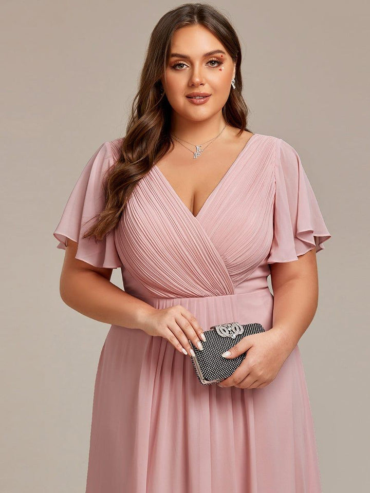 Festliches Abendkleid Vokuhila, A-Linie, Empire-Taille, perfekt für Gala & Empfang.