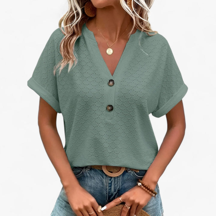 Modische Damen Musterbluse, vielseitig & komfortabel, perfekt für Alltag oder festliche Anlässe.