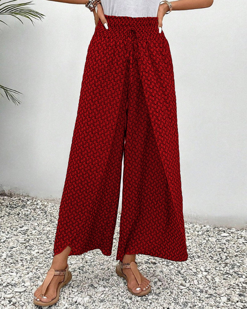 Moderne Businesshose für Damen: Hoher Bund & weites Bein für einen eleganten Büro-Look. Ganzjährig.