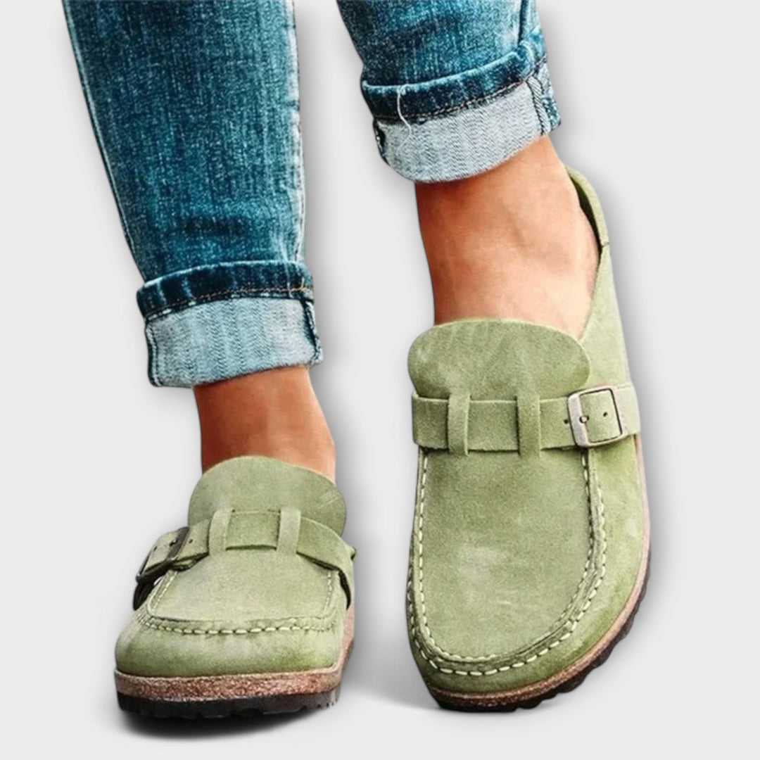 Bequeme Damen Mokassins mit orthopädischem Fußbett. Perfekte Komfortschuhe für den ganzen Tag, Frühling bis Herbst.