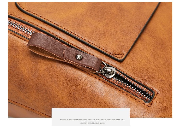 Elegante Damen Umhängetasche Ralaana in Schwarz, vielseitig kombinierbar als modisches Kunstleder Accessoire.