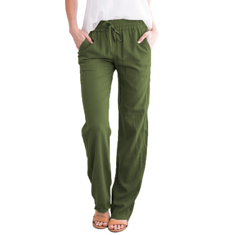 Bequeme, lockere Damen-Sommerhose. Stilvolle Freizeithose für Frühling & Sommer. Chic & vielseitig.