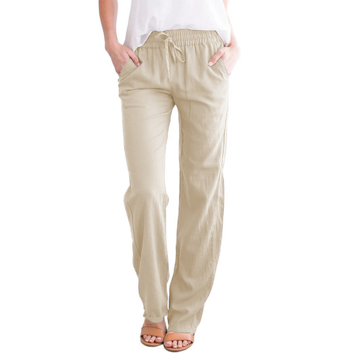 Vielseitige, lockere Damen-Sommerhose in Trendfarbe. Elegante Freizeithose, atmungsaktiv & bequem für Damen.
