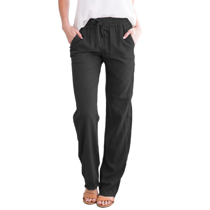 Chice, elegante Damen-Sommerhose. Atmungsaktiv und bequem, perfekt als Damenhose für stilvolle Auftritte.