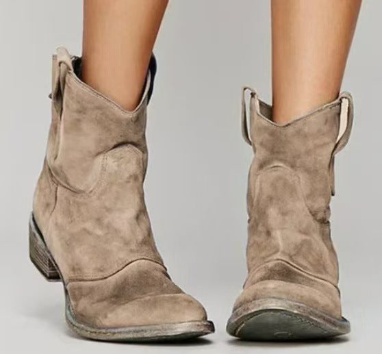 Elegante Damen Stiefeletten mit Blockabsatz für Alltag und Büro. Komfortable Schuhe für vielseitige Looks.
