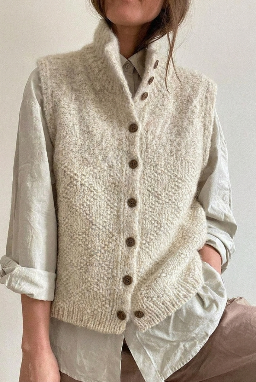 Elegante Damen Strickjacke für stilvolle Lagenlooks, vielseitiger Cardigan aus weichem Strick, komfortabel und zeitlos.