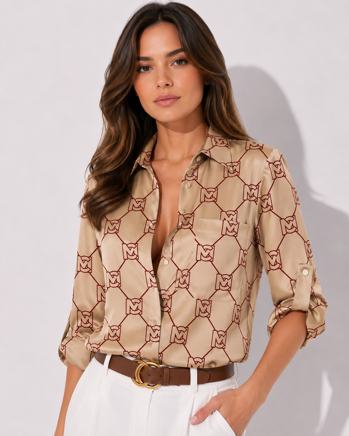 Damen Oberteil: Zeitlose Eleganz, diese Bluse ist perfekt für moderne Frauen.