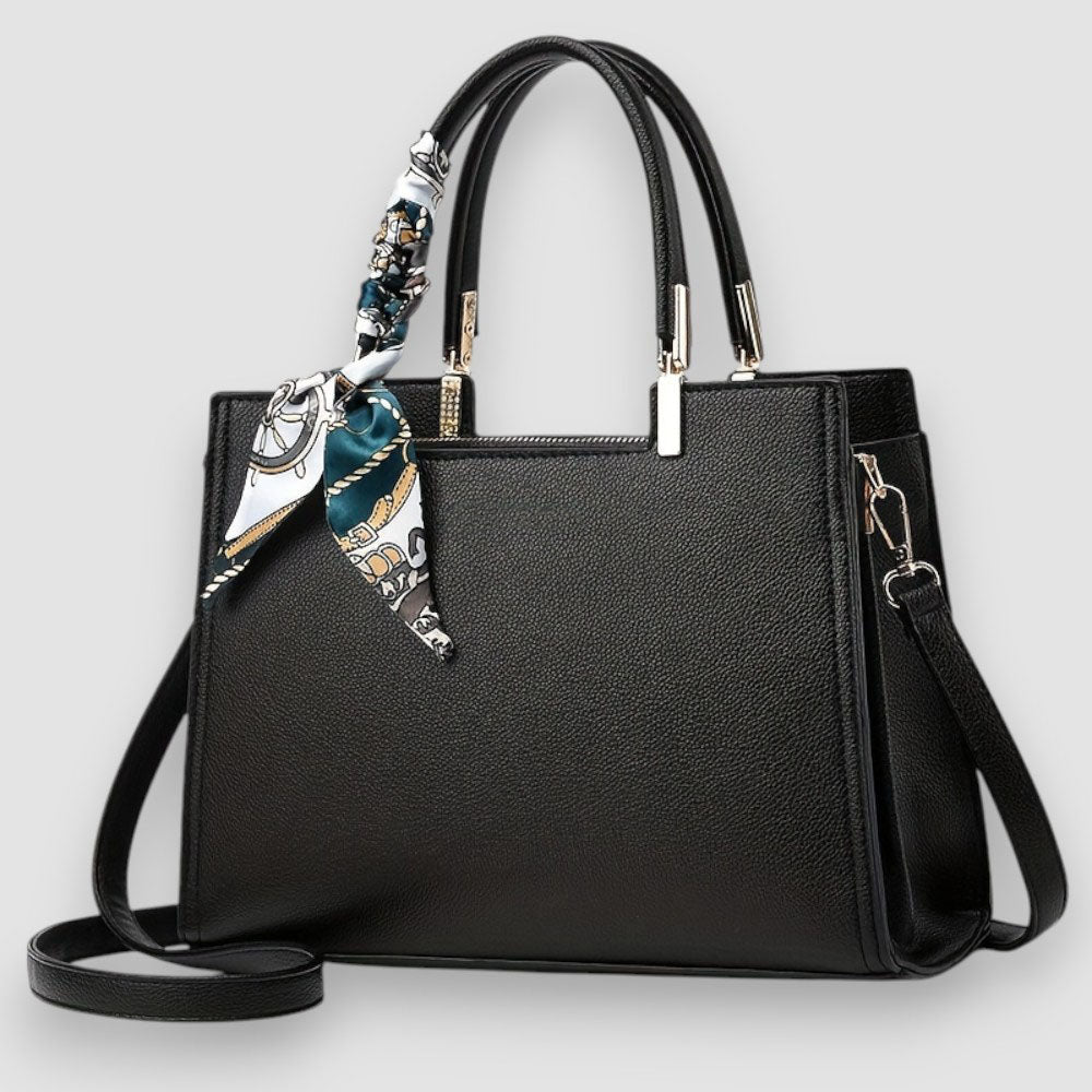 Klassische schwarze Damenhandtasche, elegant & vielseitig, das ideale Accessoire für den täglichen Gebrauch.