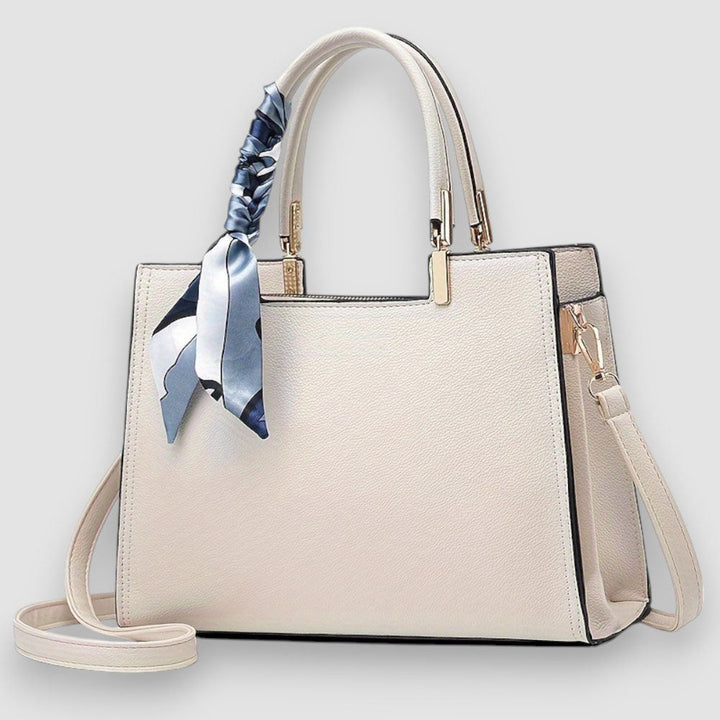 Stilvolle beige Damen Schultertasche, elegant und klassisch, vielseitig kombinierbar für jeden Look.