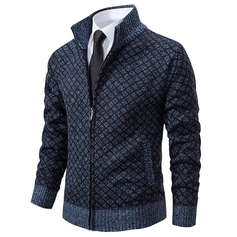 Moderne Herren Übergangsjacke mit Reißverschluss, ideale Winterjacke für milde Tage oder elegante Freizeitjacke.
