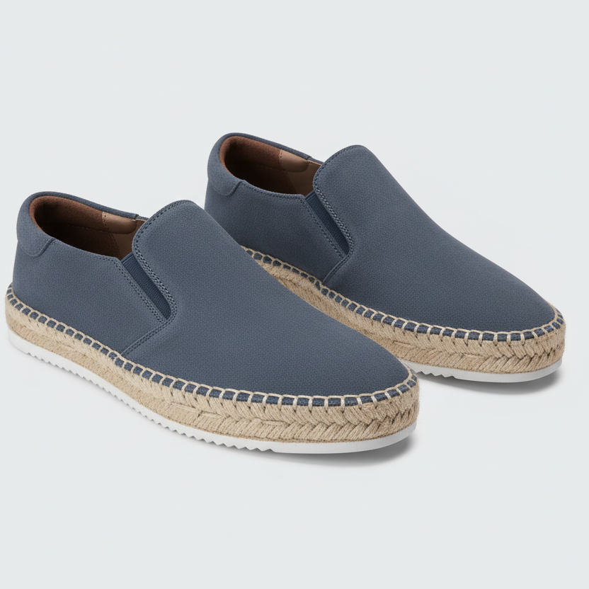 Detailansicht eleganter Herren Loafer Mokassins, zeigt feine Nähte und das klassische, komfortable Slip-on Design.