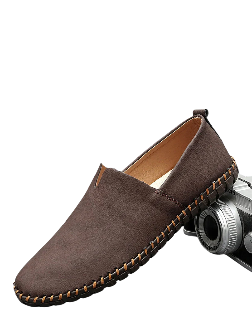 Elegante Herren Slipper aus Leder, klassischer Loafer für Business und Freizeit. Zeitloser Stil für Männer.