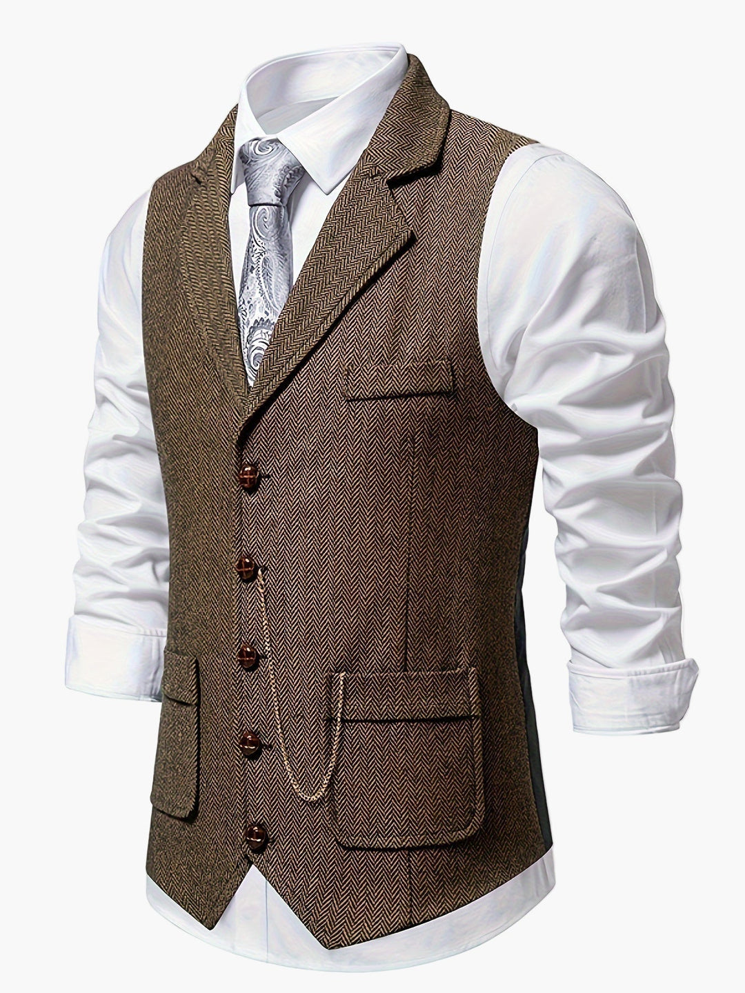 Elegante Herrenweste für Business und Feste. Zeitloser Klassiker der Herrenmode.