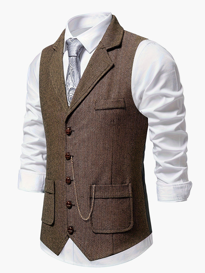 Elegante Herrenweste für Business und Feste. Zeitloser Klassiker der Herrenmode.