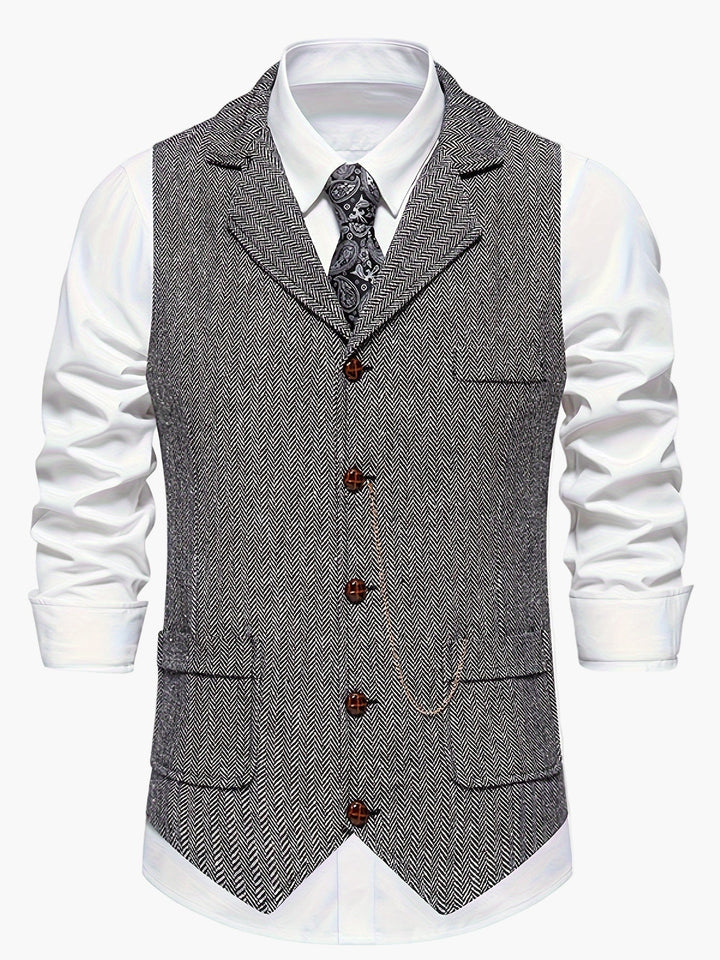 Stilvolle Herrenweste, perfekt für einen eleganten Business-Look oder festliche Abende.
