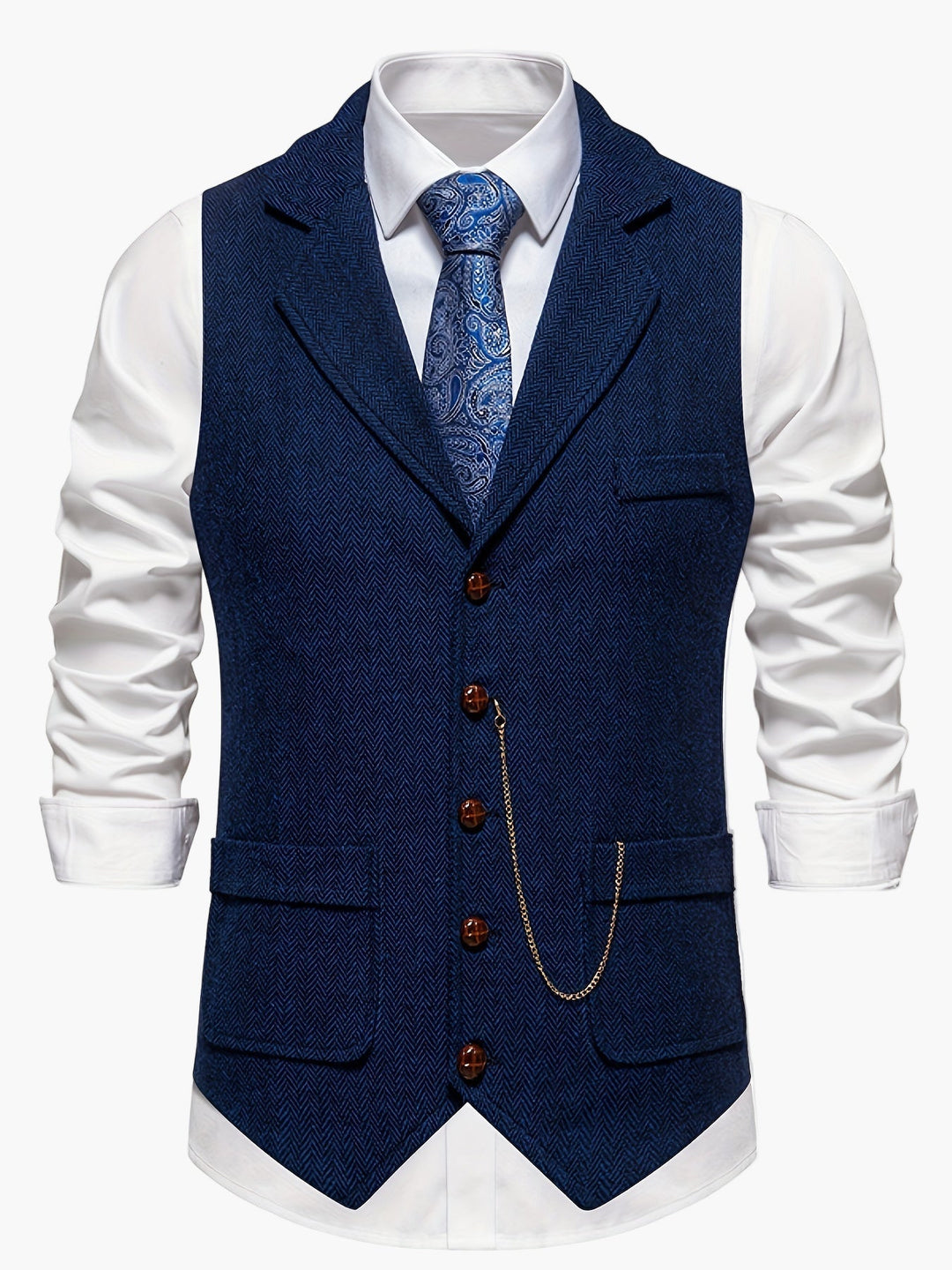 Hochzeits-Weste für Herren, elegant und festlich, ergänzt jeden Anzug perfekt.