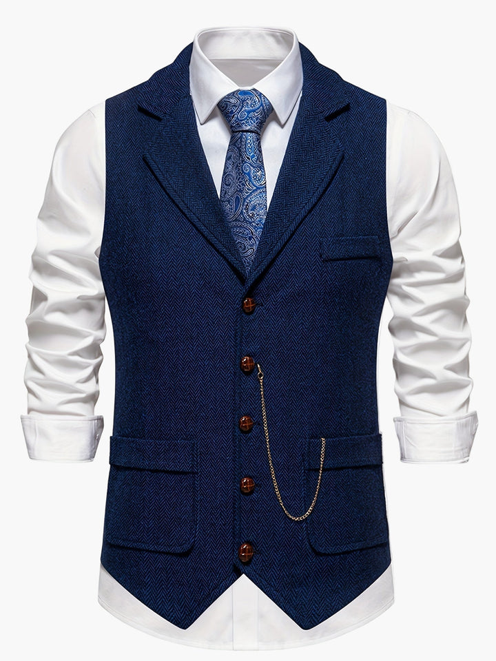 Hochzeits-Weste für Herren, elegant und festlich, ergänzt jeden Anzug perfekt.