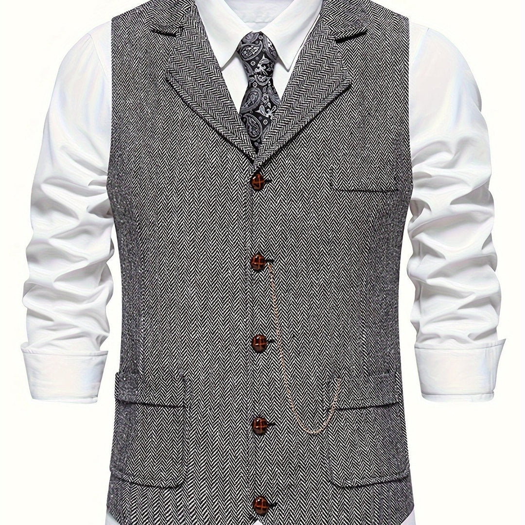 Klassische Herrenweste, maßgeschneidert für einen schicken und formellen Look.