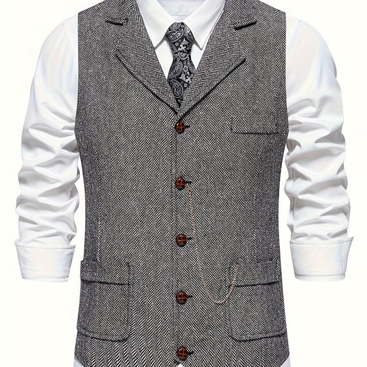 Klassische Herrenweste, maßgeschneidert für einen schicken und formellen Look.