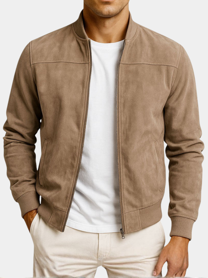 Elegante schwarze Herrenjacke, zeitloser Stil, perfekt für Business Casual und Freizeit. Must-have Herrenmode.
