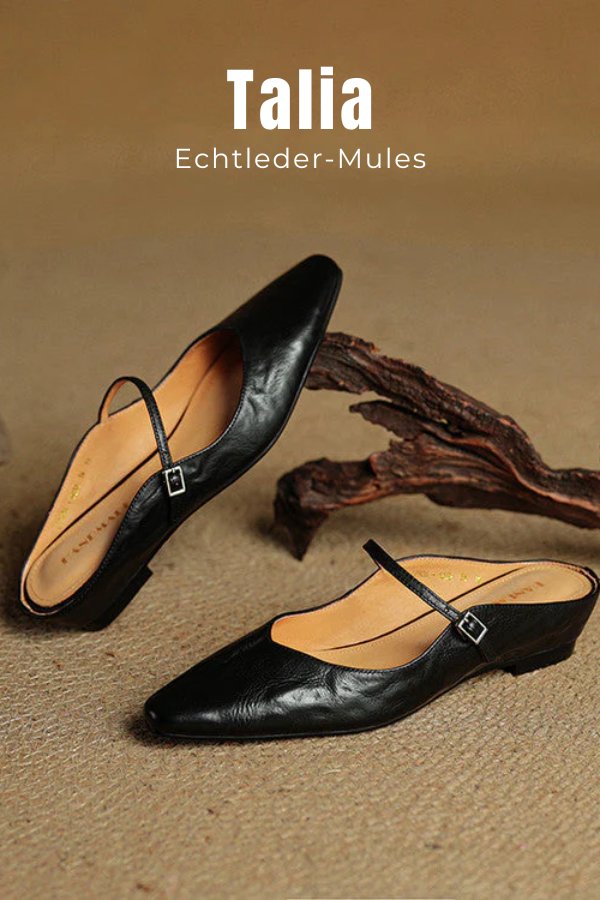 Bequeme & rutschfeste spitze Damen Pantoletten. Modische Mary Jane Sommerschuhe für jeden Anlass.
