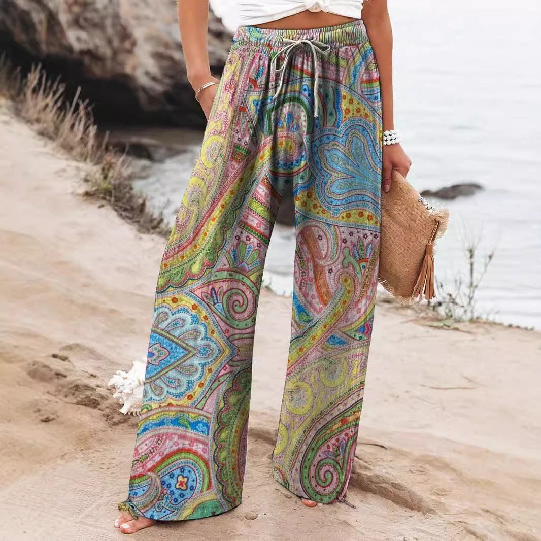 Leichte Sommerhose Emilia für Damen. Weit geschnitten, luftig & sehr bequem.