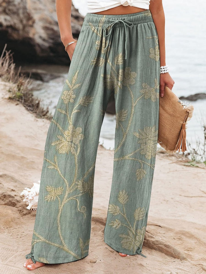 Damen Weite Hose Emilia: Bequeme Eleganz. Perfekt für Freizeit, Büro & Sommer. Vielseitig.
