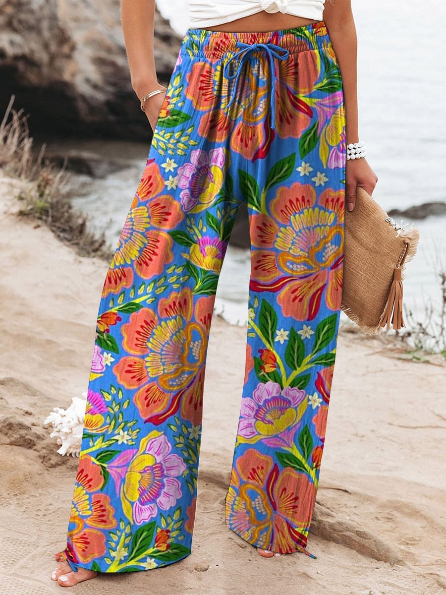 Komfortable & stilvolle weite Hose Emilia für Damen. Vielseitig kombinierbar, top für Sommer.