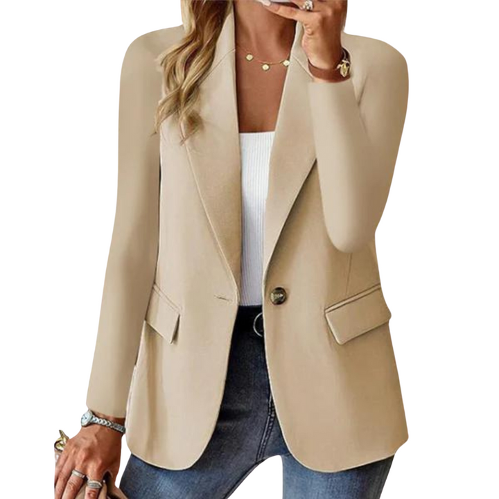 Vielseitiger Damen Blazer in Schwarz, mit schmeichelnder Passform. Perfekt kombinierbar für jedes elegante Outfit.