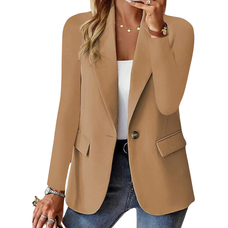 Eleganter Damen Blazer mit präziser Passform in klassischem Schwarz. Ein Must-have für seriöse Business-Looks.