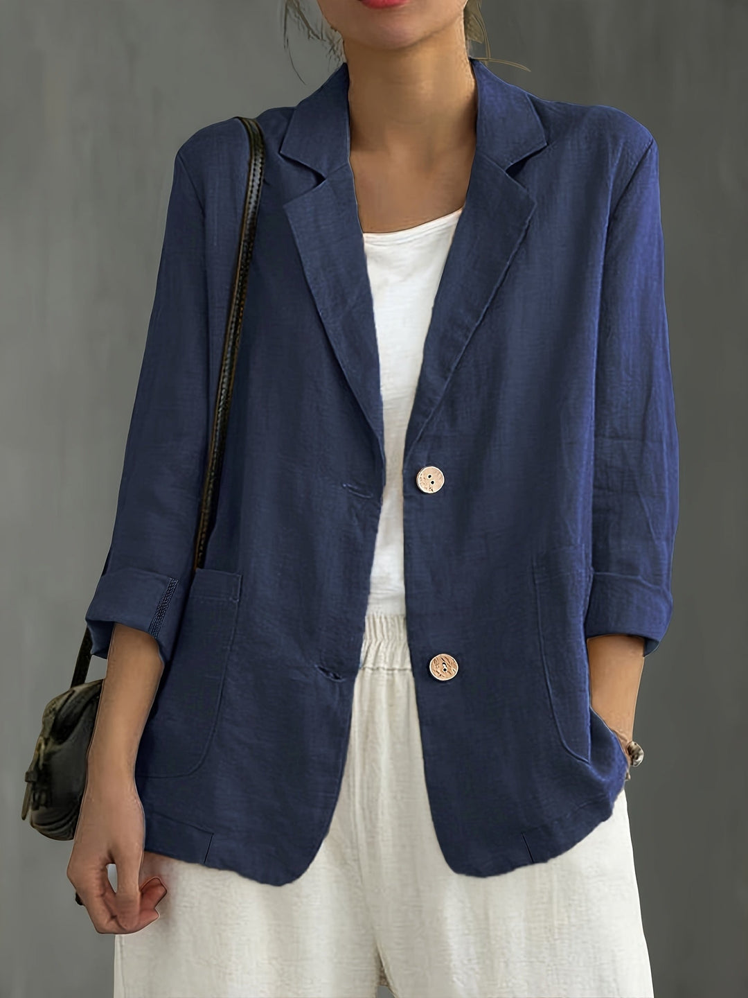 Eleganter Damen Business Blazer, vielseitige Freizeit Jacke für Büro & Alltag.