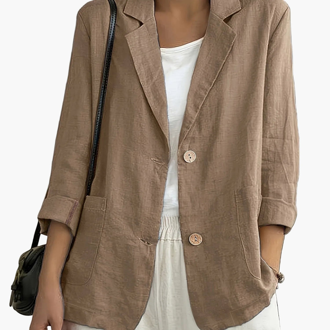 Moderner Damen Blazer, schickes Design für aktuelle Büro- und Alltags-Mode.