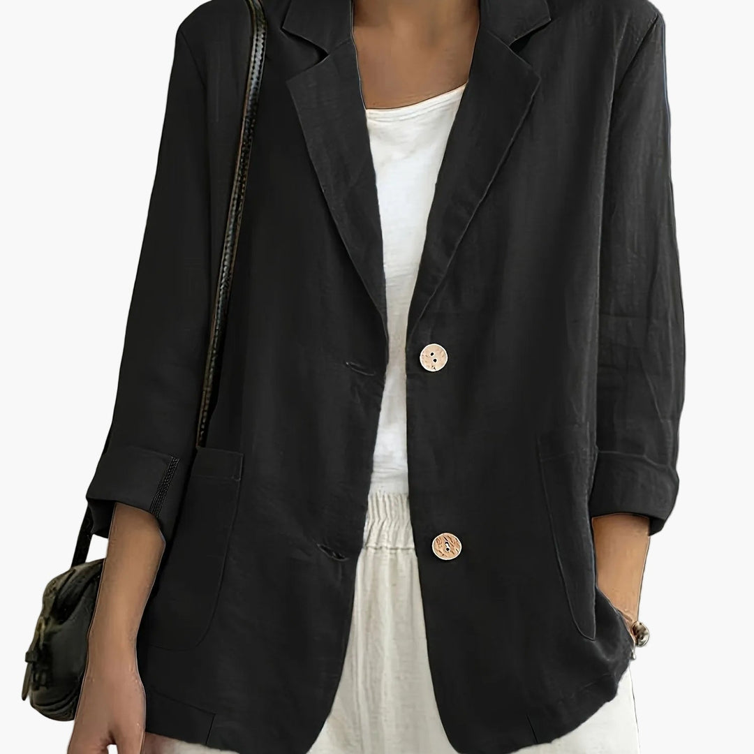 Vielseitiger Damen Blazer, passt perfekt zu Hosen und Röcken für Büro & Freizeit.