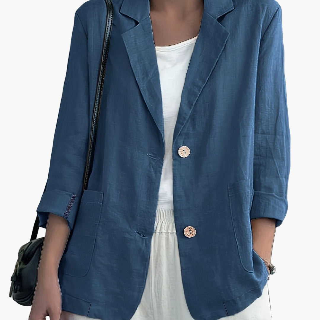 Damen Blazer mit figurbetontem Schnitt, elegante Jacke für eine schmeichelhafte Silhouette.