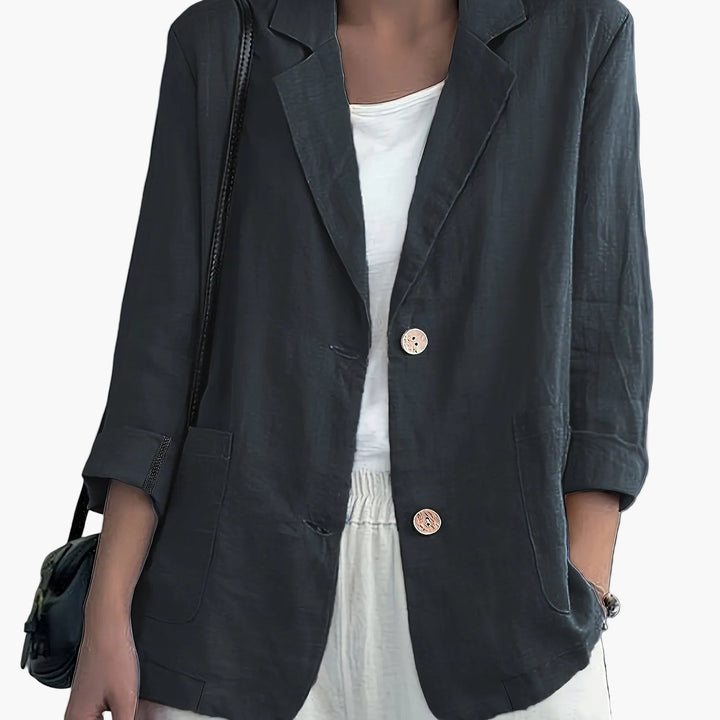Alltagstauglicher Damen Blazer, eleganter Stil für Büro, Treffen und Freizeit.
