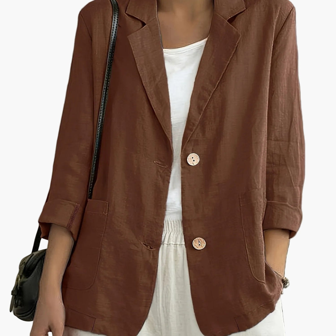 Unverzichtbarer Damen Blazer, zeitlose Freizeit Jacke für jede Business- und Alltagsgarderobe.