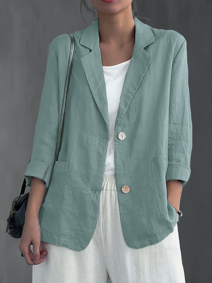 Modischer Damen Büro Blazer, tailliert und elegant, perfekt für professionelle Business-Mode.