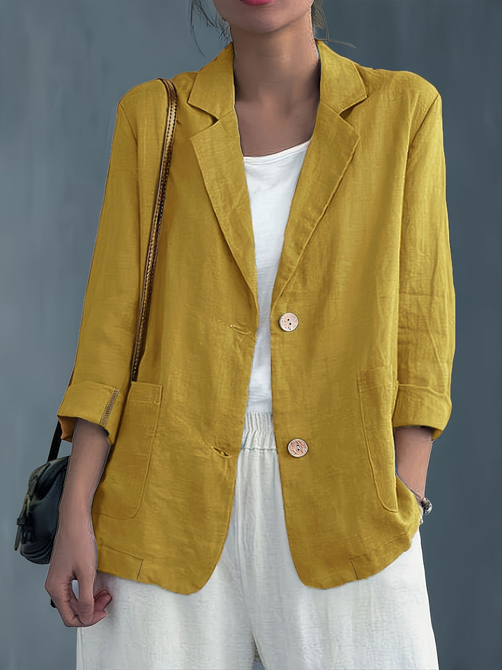 Moderner Damen Business Blazer, stilvolle Jacke mit klassischem Schnitt für Damenbekleidung.
