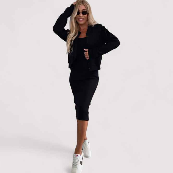 Vielseitiger Damen Midi Zweiteiler, elegant und bequem für jeden Anlass, ein Must-have Sommer Set.