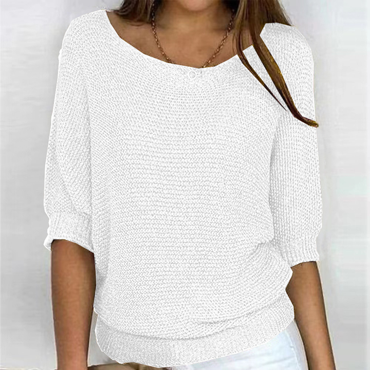 Behaglicher Damen Herbstpullover, weicher Strick für kühle Tage. Stilvoller Übergangspullover, bequem & modern.
