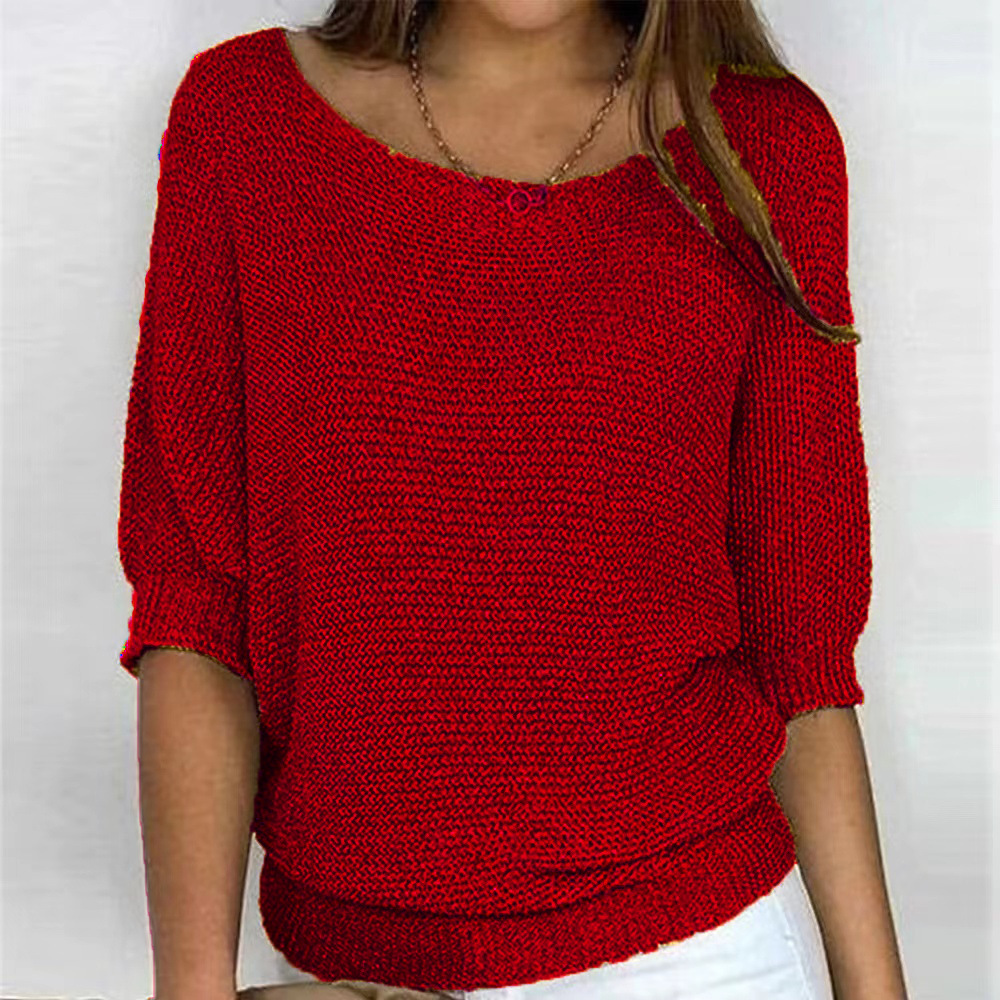 Stilvoller Damen Pullover mit Rundhals, angenehm weich & bequem. Ideal für entspannte Tage oder elegante Outfits.